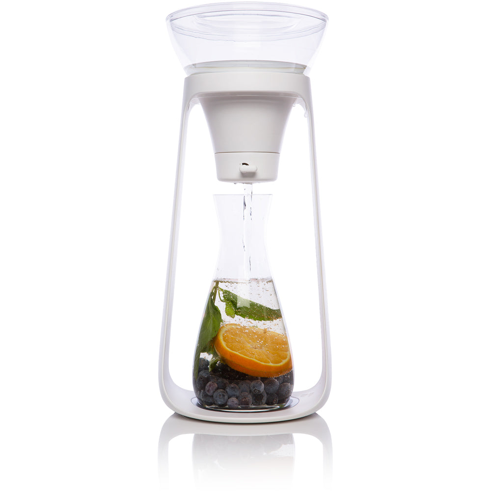 Water Fall Glass Carafe 34oz by Kor Water